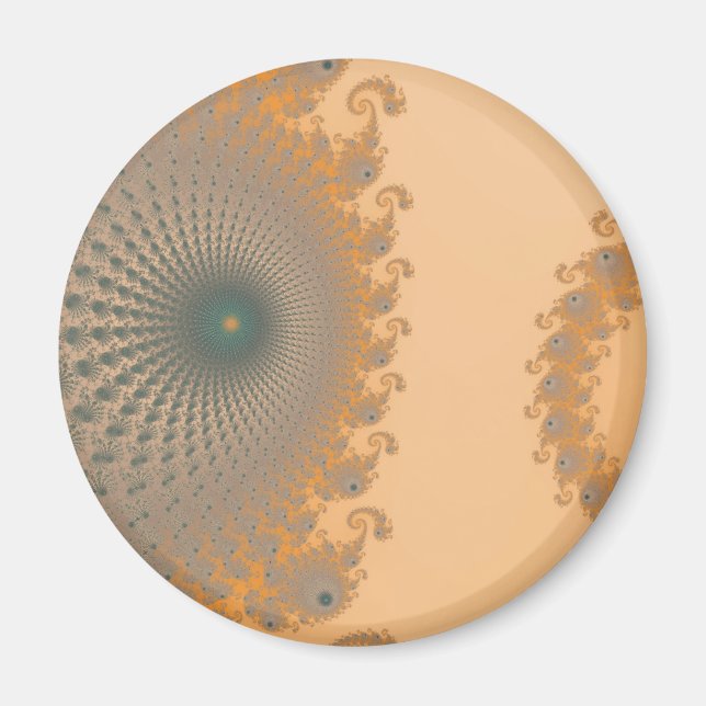 Mittel Gold Spirole Magnet (Vorne)