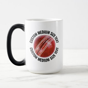 Mittel Text Cricket Ball 425g Custom Heat Changing Verwandlungstasse