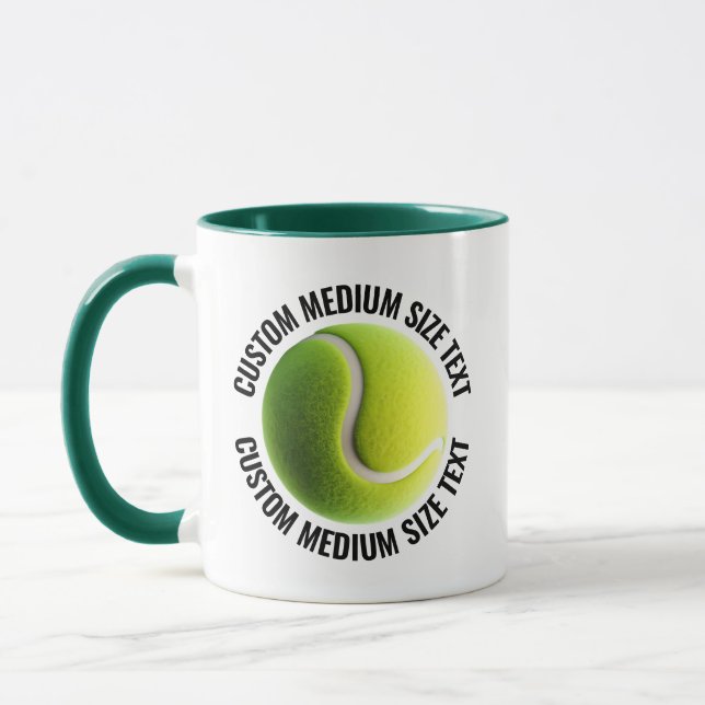 Mittel Text JÄGERGRÜN Kombination 11oz Individuell Tasse (Links)