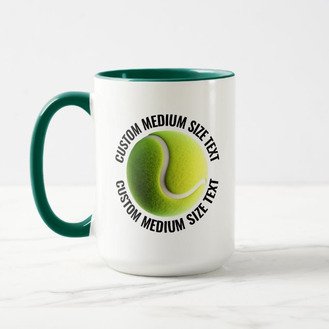 Mittel Text JÄGERGRÜN Kombination 15oz Individuell Tasse (Links)
