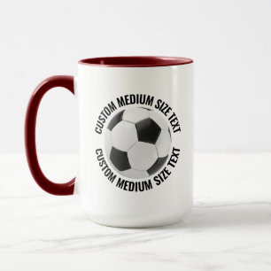 Mittel Text MAROON Combo 15oz Kundenspezifischer F Tasse