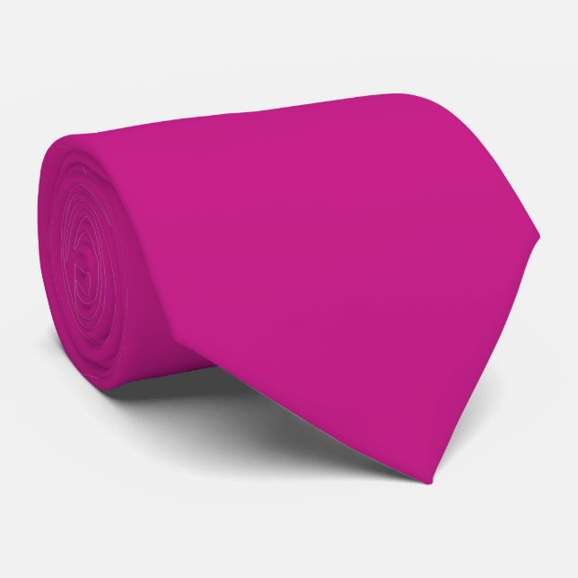 Mittel-Violett-Rot Farbe Einfarbig Krawatte (Gerollt)