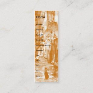 MITTELALLEIN NACH NACHT IN FLORENZ MINI VISITENKARTE