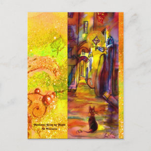 MITTELALLEIN NACH NACHT IN FLORENZ POSTKARTE