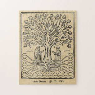 Mittelalter Baum der Wissenschaften Puzzle