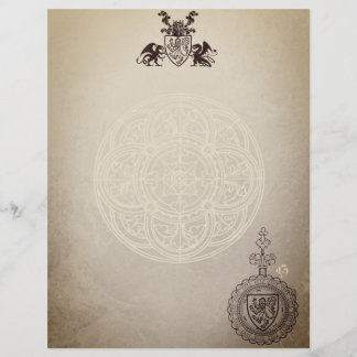 Mittelalter Briefbogen