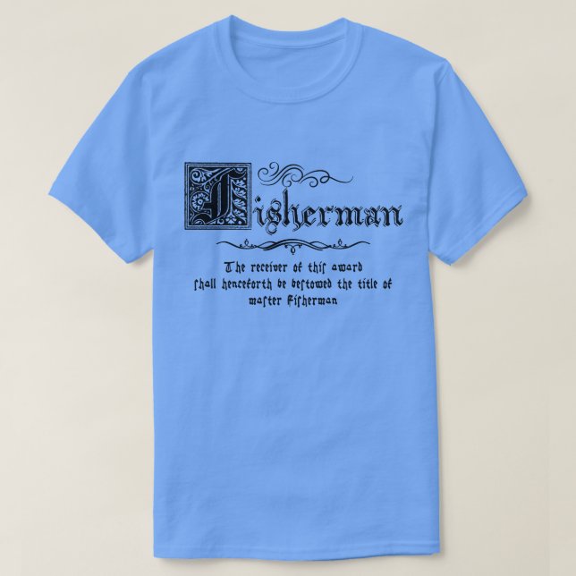 Mittelalter Fischer T-Shirt (Design vorne)