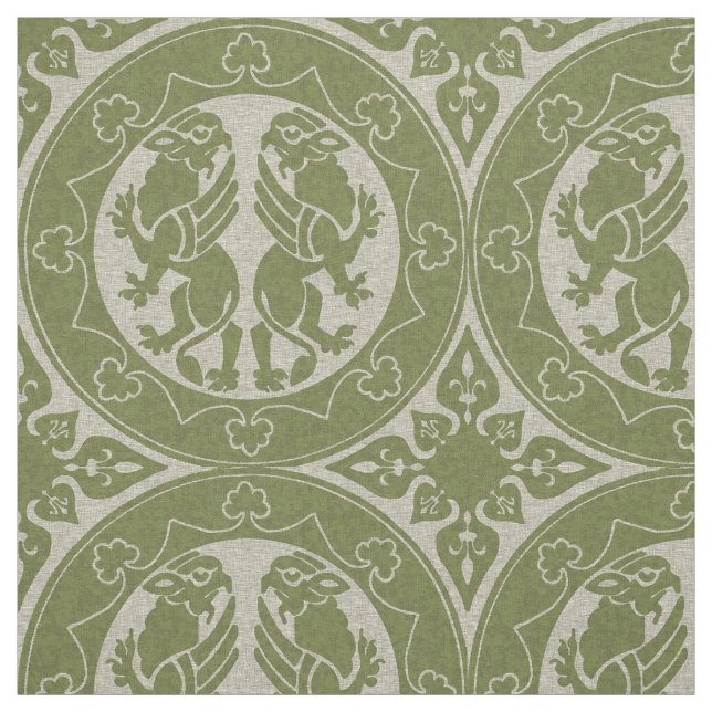 Mittelalter Griffins Stoff (Muster)