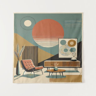 Mittelalter Innenarchitektur Sunrise Wohnzimmer Wandteppich
