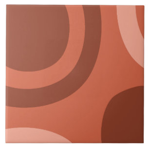 Mittelalter Moderne Abstrakt Terrakotta auf dem Mo Fliese