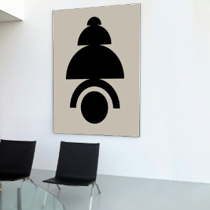 Mittelalter Moderne Abstrakte Minimalistische Kuns Poster