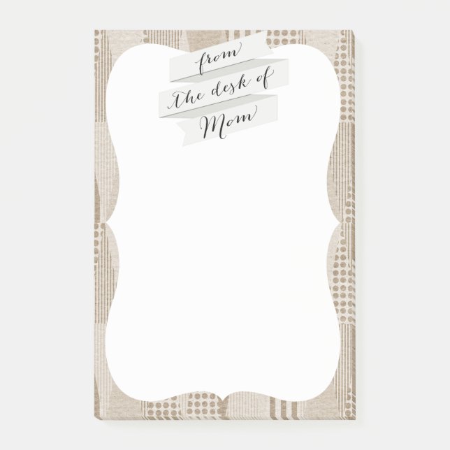 Mittelalter Moderne Abstrakte neutrale Druckschrif Post-it Klebezettel (Vorderseite)