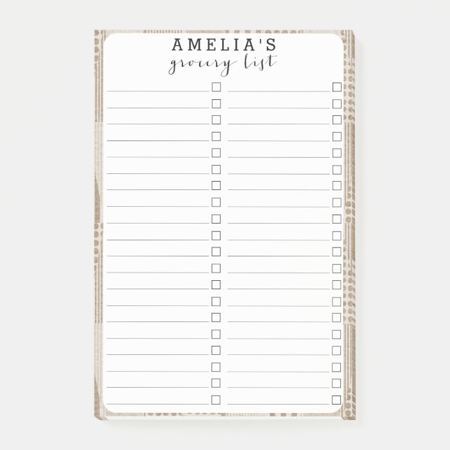 Mittelalter Moderne Abstrakte neutrale Druckschrif Post-it Klebezettel (Vorderseite)