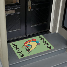 Mittelalter Moderne Coole Katze Boomerang Mond Doo Fußmatte