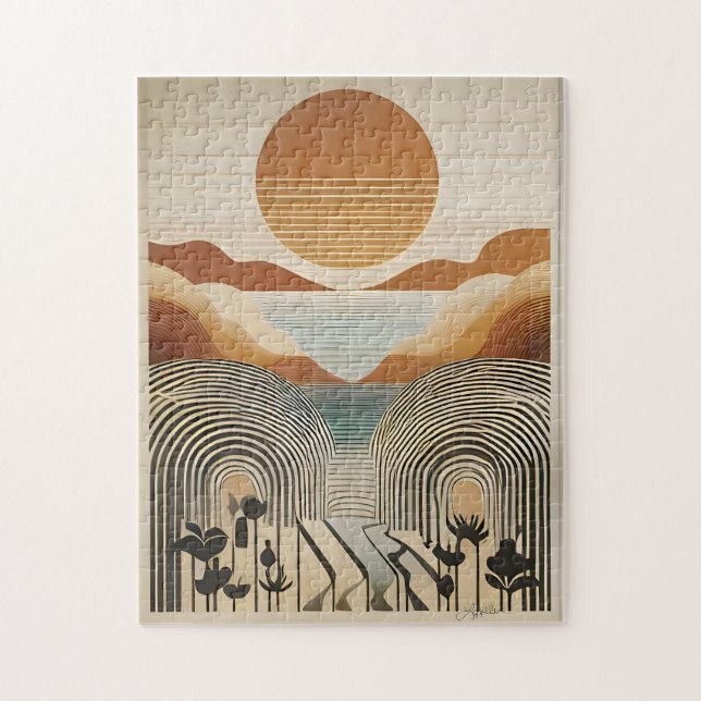 Mittelalter Moderne Kunst, Dichtung und Musik Puzzle (Vertikal)
