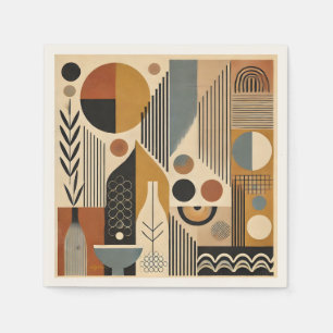 Mittelalter Moderne Kunst Herbst Ernte Serviette