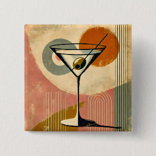 Mittelalter Moderne Kunst Martini Button