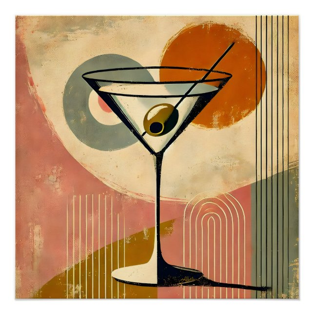 Mittelalter Moderne Kunst Martini Poster (Vorderseite)