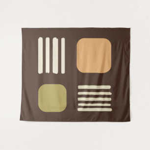 Mittelalter Moderne Minimalistische Plätze Lines B Wandteppich