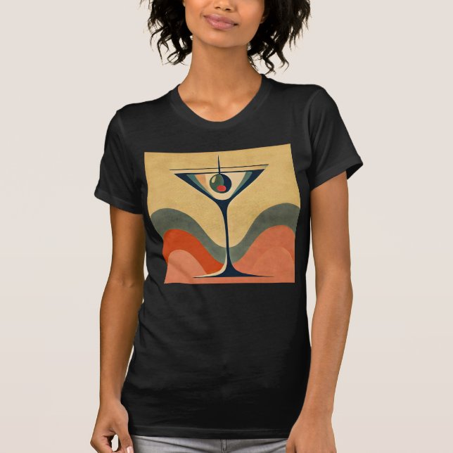 Mittelalter Moderne "Pimento olive martini wave" T-Shirt (Vorderseite)