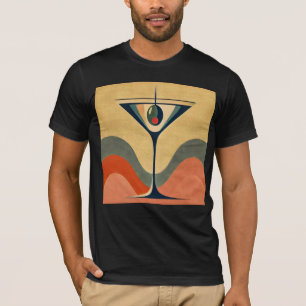 Mittelalter Moderne "Pimento olive martini wave" T-Shirt