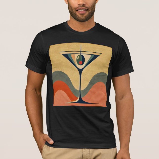 Mittelalter Moderne "Pimento olive martini wave" T-Shirt (Vorderseite)