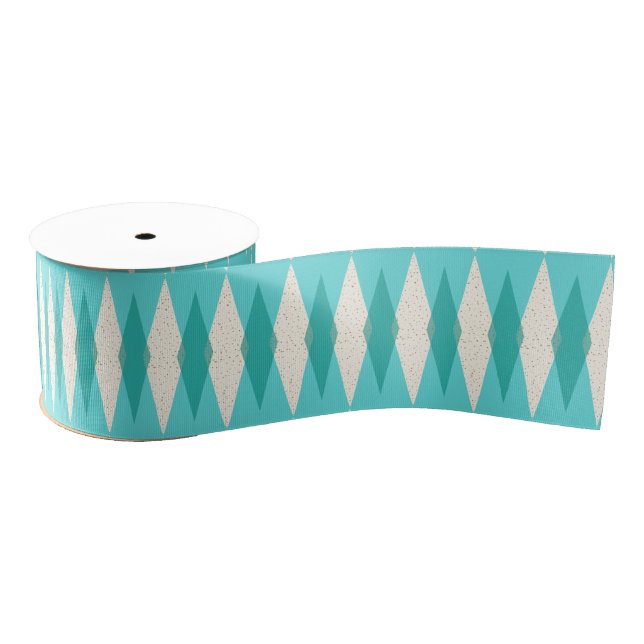Mittelalter Moderne Raute Grosgrain Ribbon Ripsband (Spule)