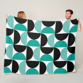 Mittelalter Moderne Schwarz-weiß und prägnant Fleecedecke