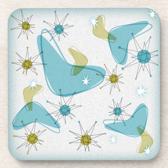 Mittelalter Moderne Sternexplosion Untersetzer Set (Vorderseite)