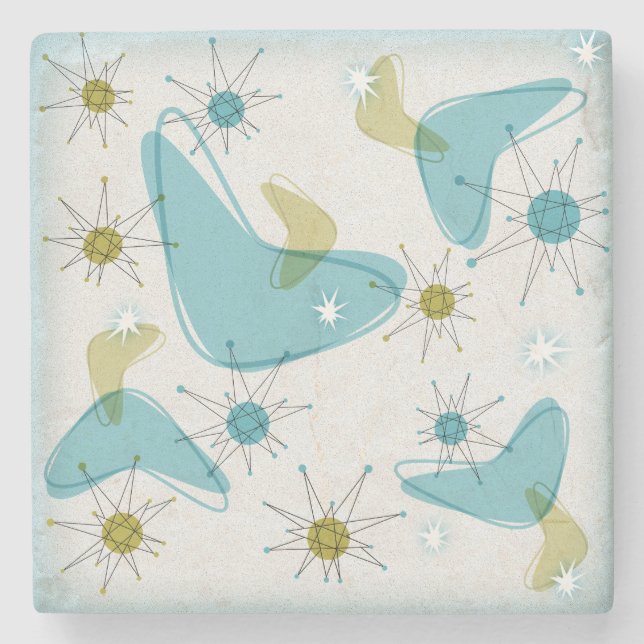 Mittelalter Moderne Sternexplosion Untersetzer Set (Vorderseite)