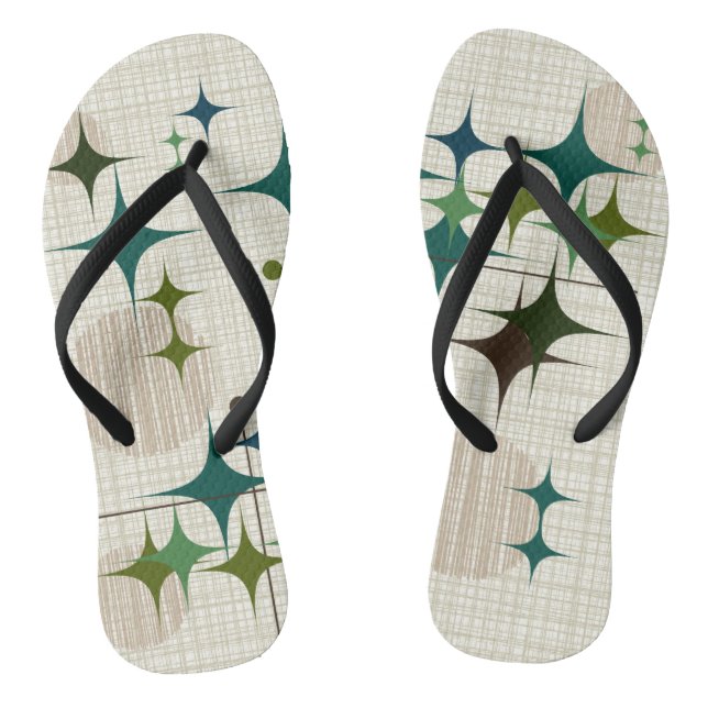 Mittelalter Moderne Sternexplosionen und Globalisi Flip Flops (Fußbett)