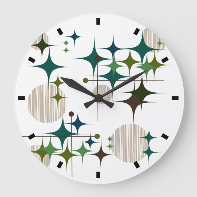 Mittelalter Moderne Sternexplosionen und Globalisi Große Wanduhr (Vorderseite)