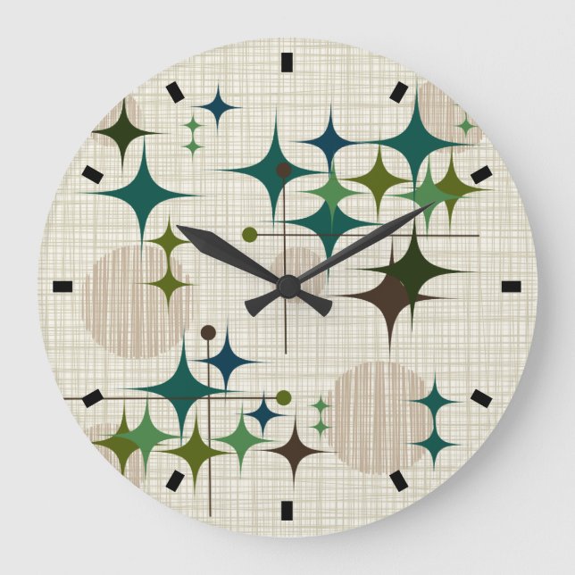 Mittelalter Moderne Sternexplosionen und Globalisi Große Wanduhr (Vorderseite)