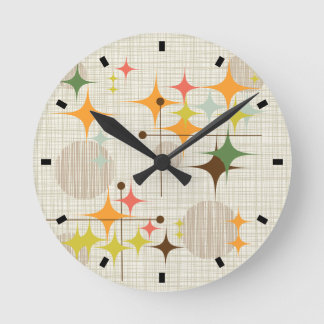 Mittelalter Moderne Sternexplosionen und Globalisi Runde Wanduhr