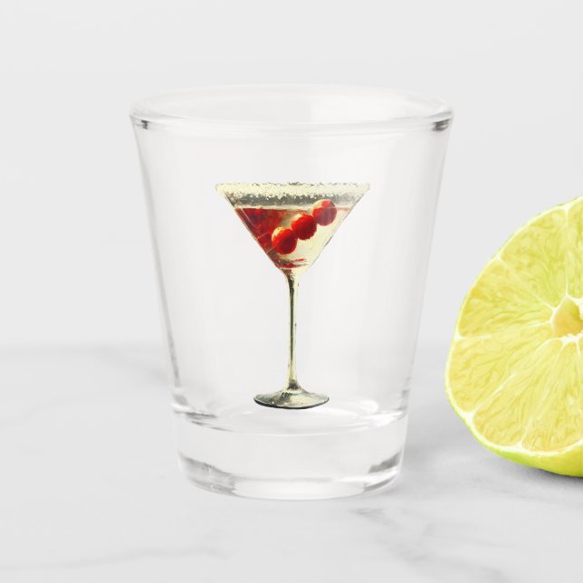 Mittelalter Moderne Weihnachtskirche Martini Schnapsglas (Vorderseite)