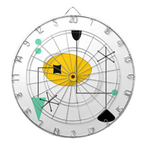 Mittelalter moderner blauer, einfacher Retro Dartscheibe