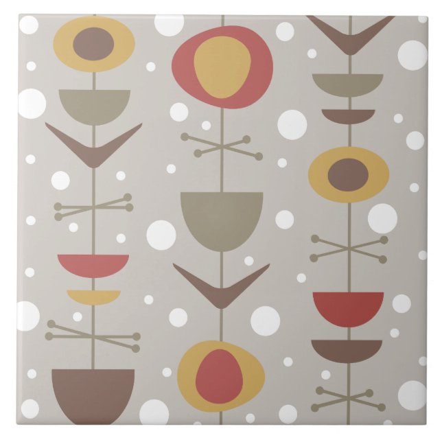 Mittelalter Moderner Garten Mehrfarbig Fliese (Vorderseite)