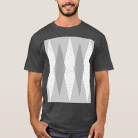 Mittelalter Moderner Grauer Raute T - Shirt