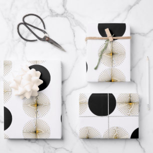 Mittelalter moderner Halbkreis Geschenkpapier Set