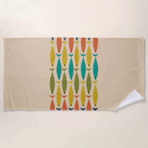 Mittelalter Moderner Multicolorfisch Strandtuch