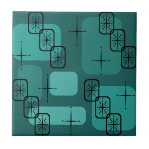 Mittelalter Moderner Sputnik Aquamarin Fliese