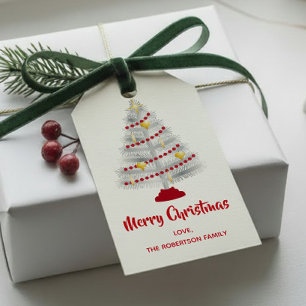 Mittelalter Moderner Weihnachtsbaum Geschenkanhänger