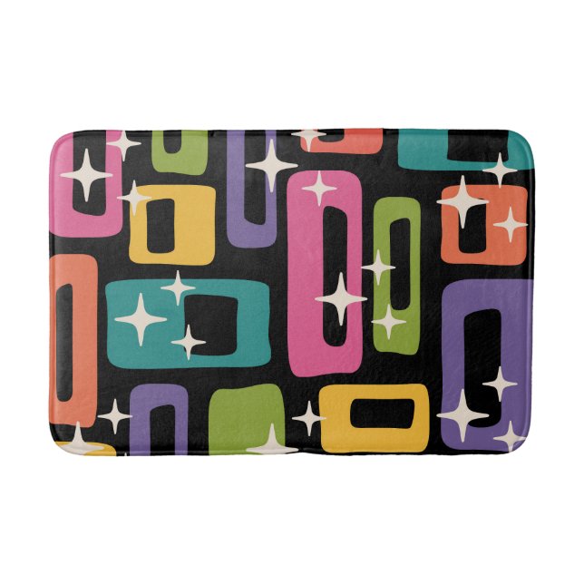 Mittelalter Modernes Abstraktes Muster Badematte (Vorderseite)