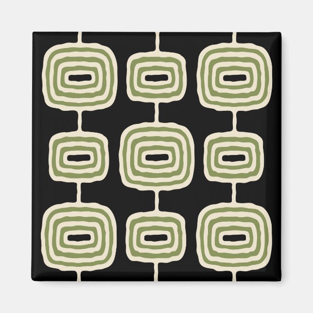 Mittelalter Modernes Abstraktes Muster Magnet (Vorne)