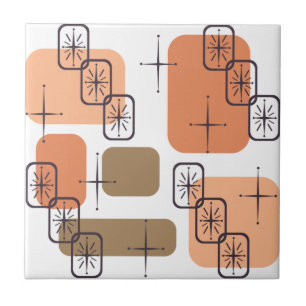 Mittelalter Modernes Orange Brown Fliese