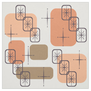 Mittelalter Modernes Orange Brown Stoff