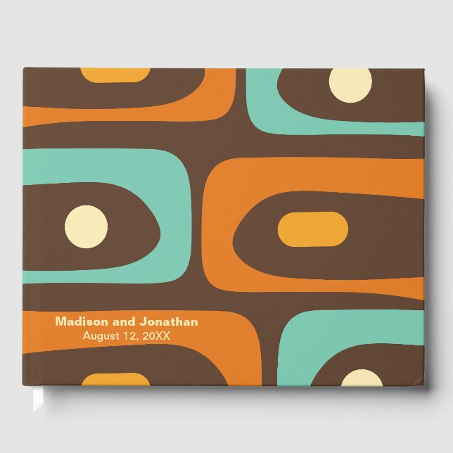 Mittelalter Modernes Retro Piquet Personalisiert Gästebuch (Vorderseite)