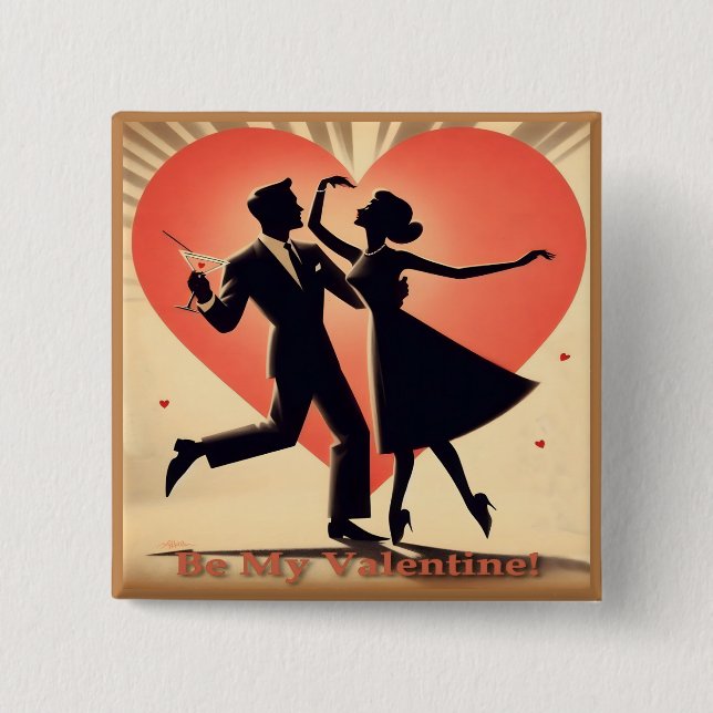 Mittelalter Modernes Valentine Tanzpaket Button (Vorderseite)