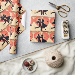 Mittelalter Modernes Valentine Tanzpaket Geschenkpapier