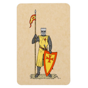 Mittelalter Ritter Anfang des 13. Jahrhunderts Magnet